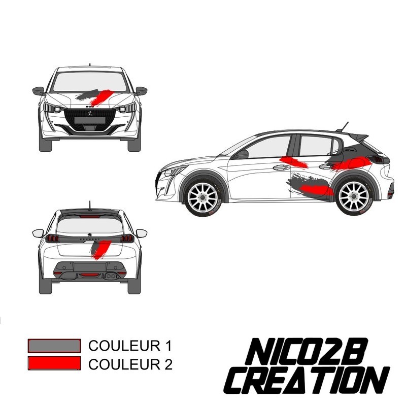 Déco Voiture Rallye - Nico2b Création
