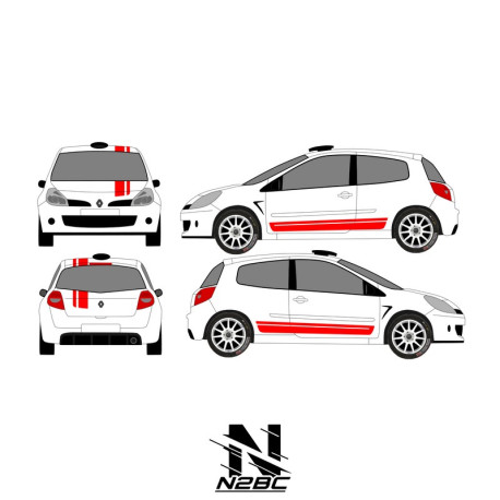 Kit déco CLIO R3 Bande